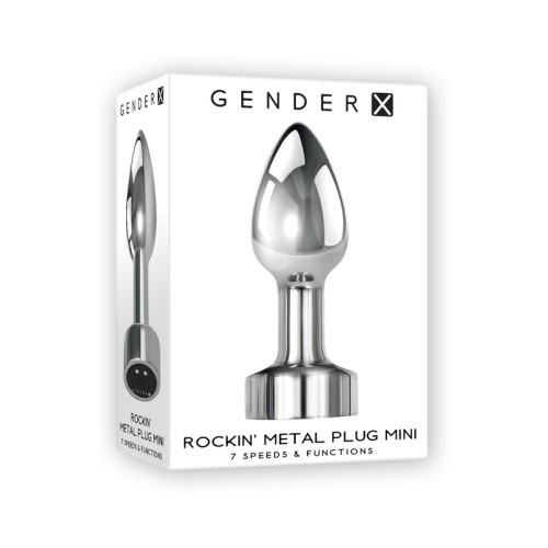 Gender X Mini Rechargeable Vibrating Metal Plug