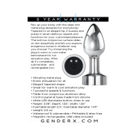 Plug Vibrador de Metal Mini Recargable Gender X