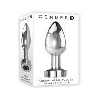 Plug Metálico XL Vibrante Gender X Recargable