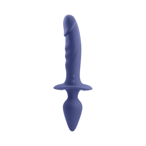 Gender X Dual Defender Rechargeable Vibrator - Two Toys in One