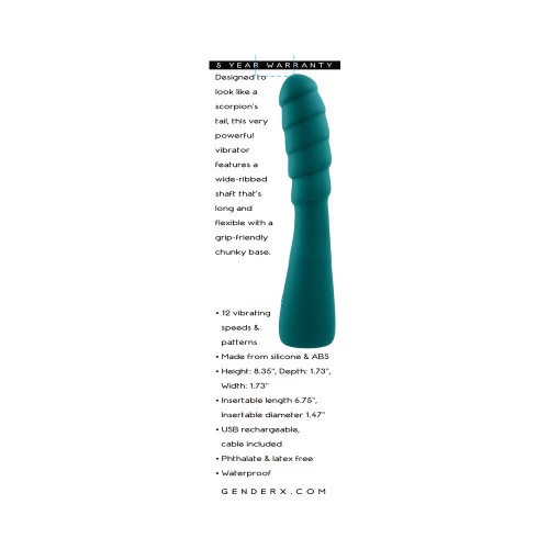 Vibrador de Silicona Recargable Gender X Escorpión