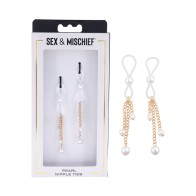 Pearl Nipple Ties for Elegant Play