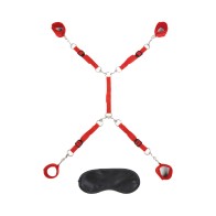 Kit de Restricción Lux Fetish Bed Spreader 7-Piezas