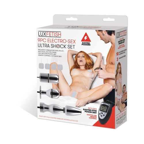 Lux Fetish Electro-sex Ultra Shock 9-Piece Set