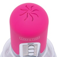 Lux Fetish Rechargeable 4-function Auto Pussy Pump with Clit Clamp - Enhance Pleasure