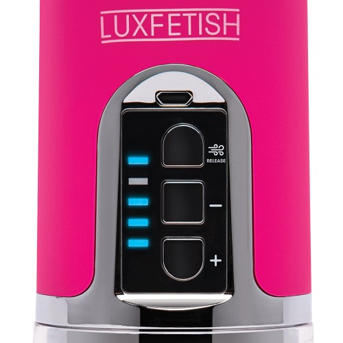 Lux Fetish Rechargeable 4-function Auto Pussy Pump with Clit Clamp - Enhance Pleasure