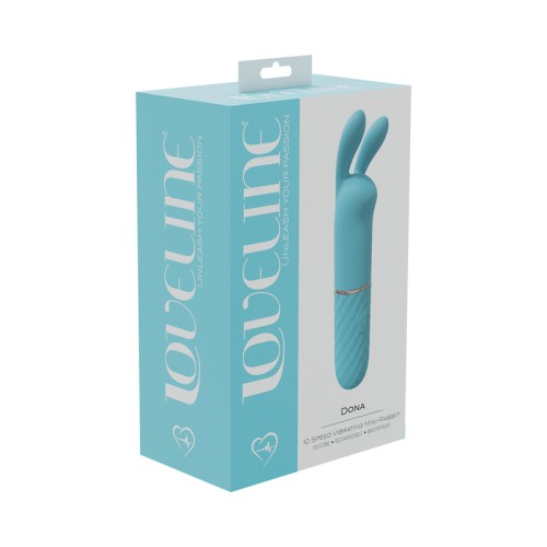 LoveLine Dona 10 Speed Vibrating Mini-Rabbit Silicone Blue