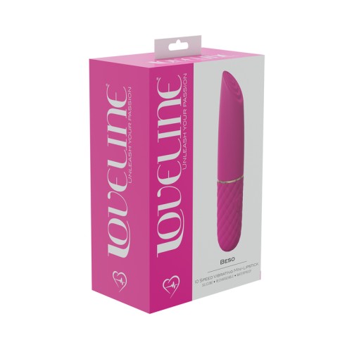 LoveLine Beso Mini Lipstick Vibrator - 10 Speed