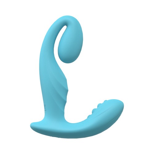 LoveLine Bliss 10-Speed Dual Motor Vibrator - Blue