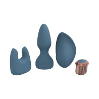 Kit Ultimate de Silicona Recargable LoveLine Azul/Grey