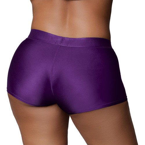 Vibrating Strap-on Boxer Purple XL/XXL for Pleasure