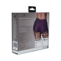 Boxer Strap-On Vibrador Púrpura XL/XXL para Placer