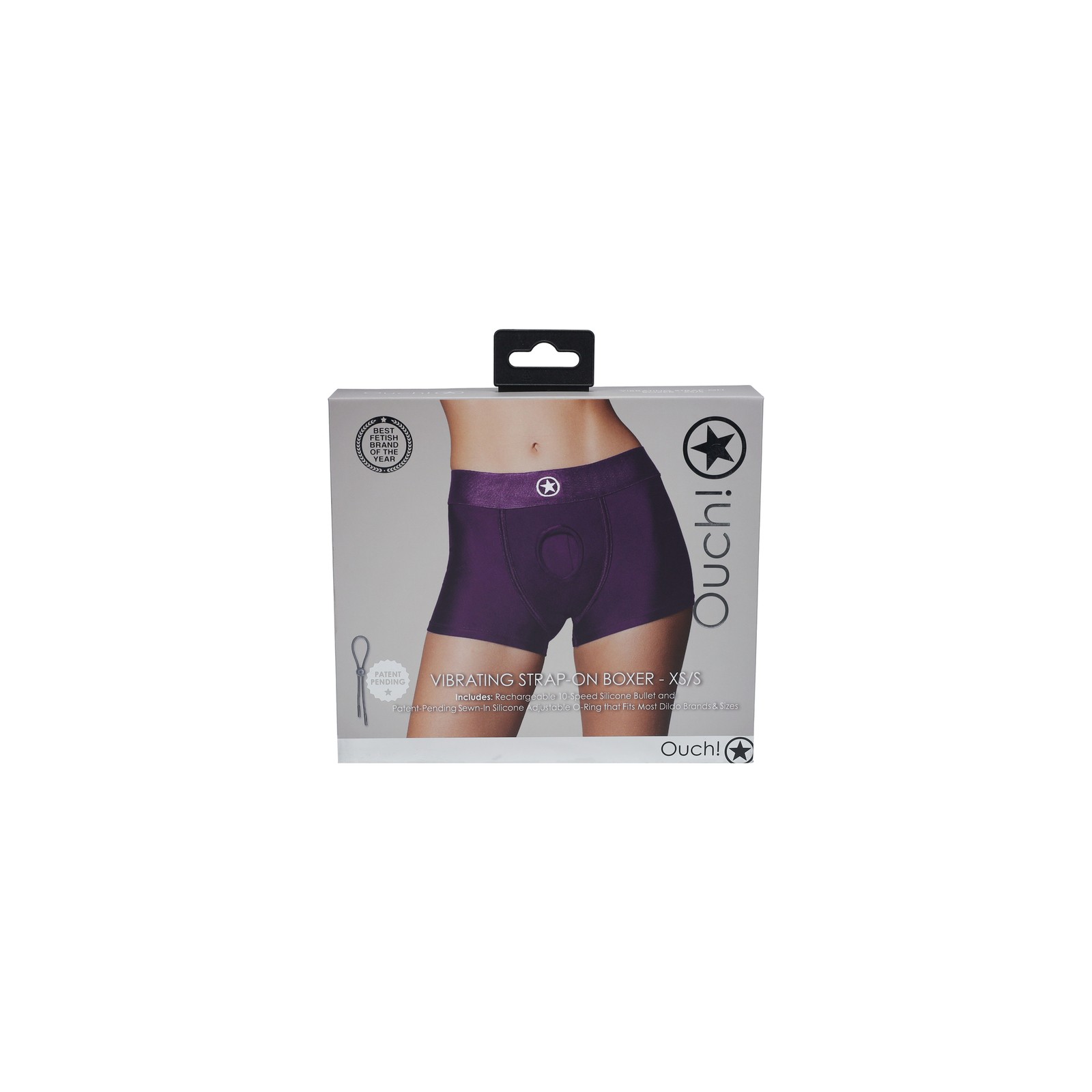 Ouch Vibrating Strap-on Boxer XS/S