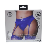 Ouch! Vibrating Adjustable Garters Strap-on Thong