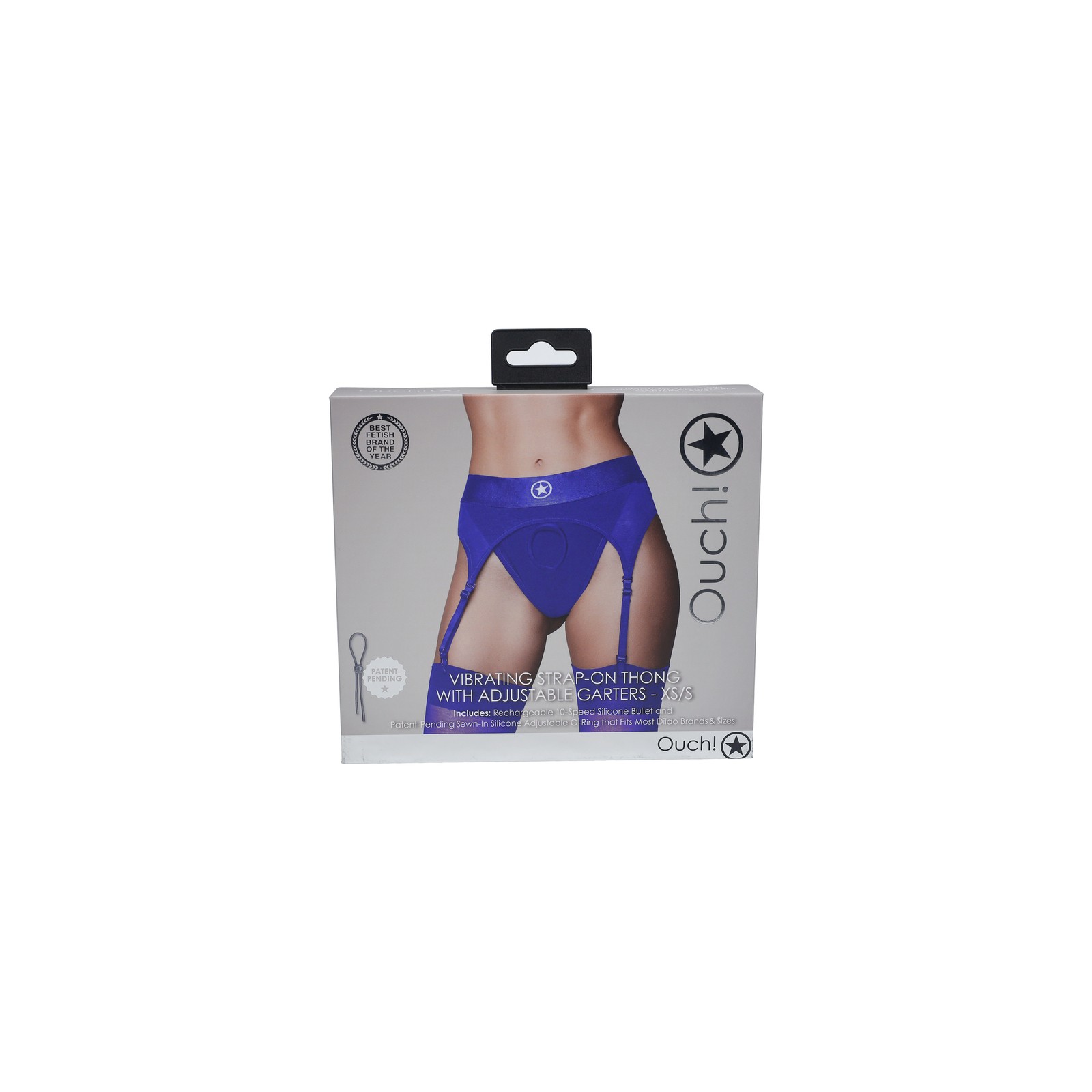 Tanga Vibrante Ouch! con Arnes Ajustable