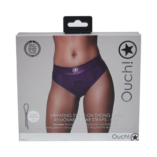 Tanga Vibratorio Ouch! con Straps Removibles