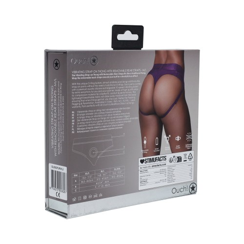 Tanga Vibratorio Ouch! con Straps Removibles