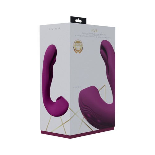 VIVE YUNA Dual Motor Airwave Vibrator with G-Spot Flapping