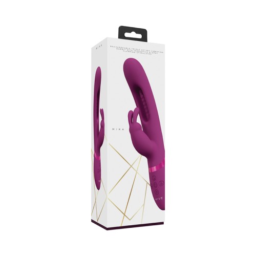 Vibrador Conejito Triple Motor VIVE MIKA - Rosa