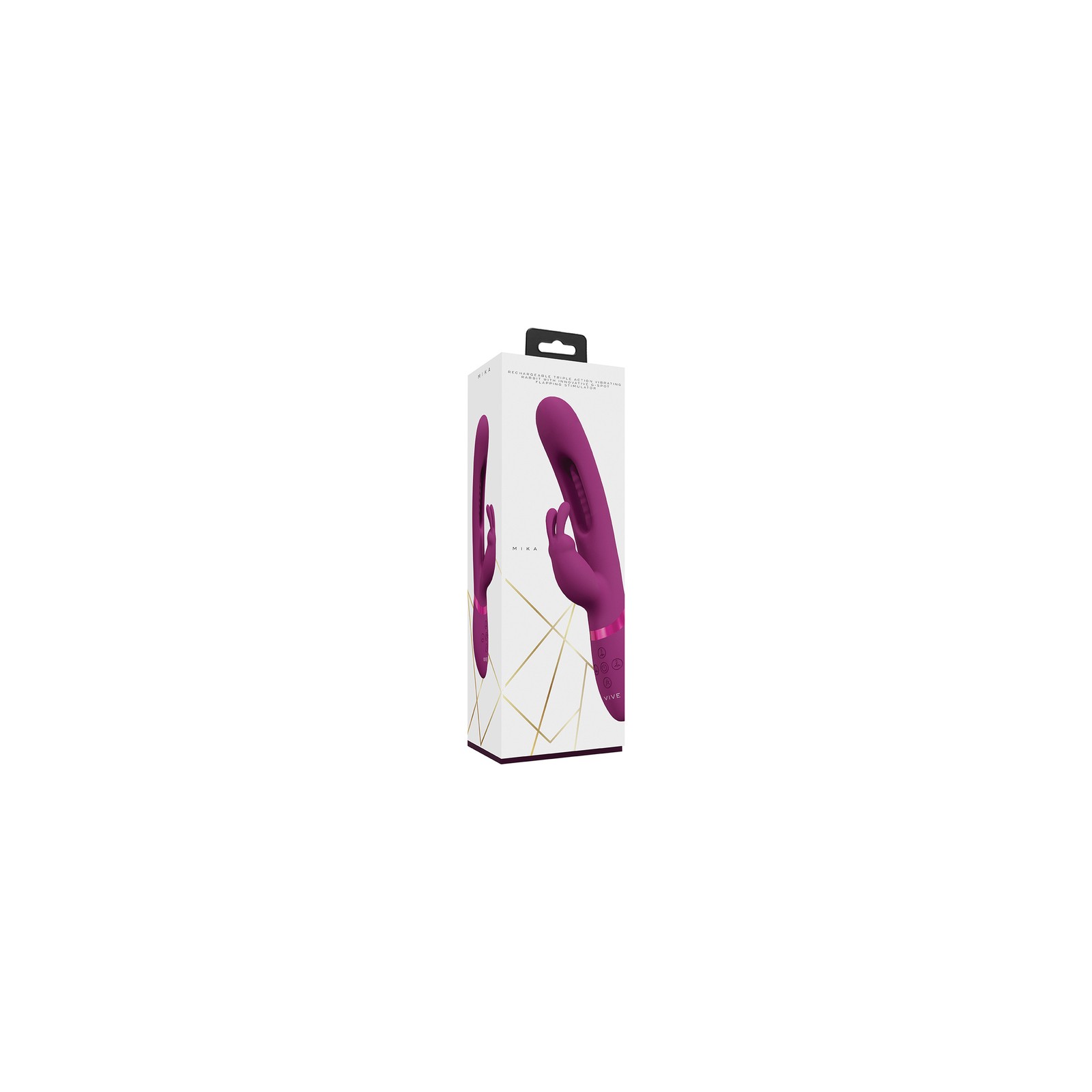 Vibrador Conejito Triple Motor VIVE MIKA - Rosa