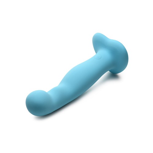 Dildo Silicona Grosor Vibrante Simply Sweet 21X Con Control Remoto Azul - Placer Intenso