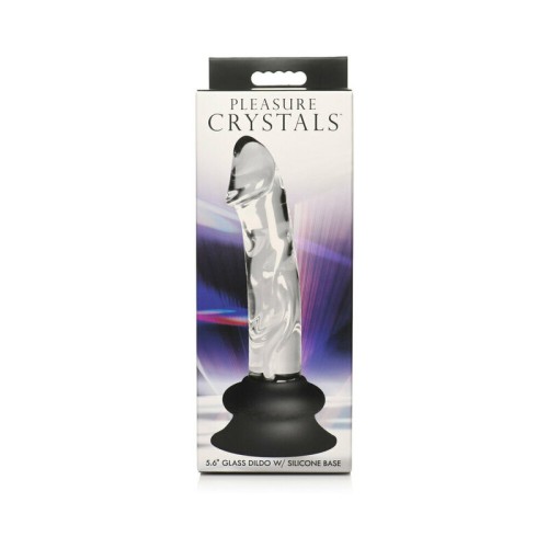 Pleasure Crystals Glass Dildo 5.6 in.