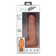 Dildo de Silicona Dual Densidad Sin Circuncidar