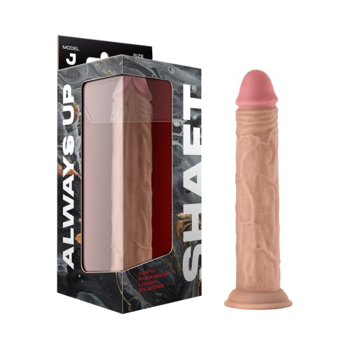 Shaft Model J: 9.5 in. Dual Density Silicone Dildo