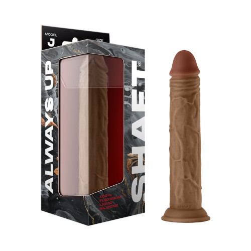 Shaft Model J Dual Density Silicone Dildo - 9.5 in.