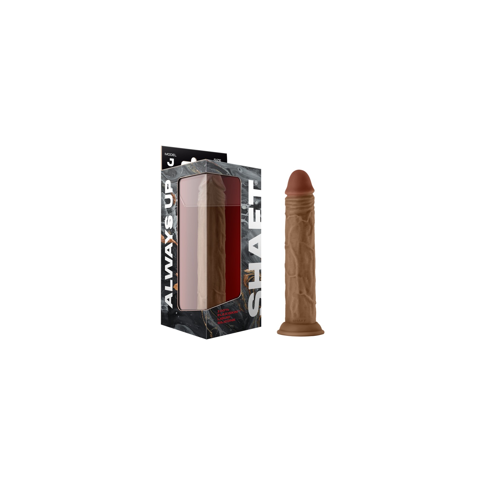 Dildo de Silicona de Doble Densidad Shaft Modelo J - 9.5 in.