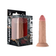 Shaft Model J: 5.5in Dual Density Silicone Dildo Pine