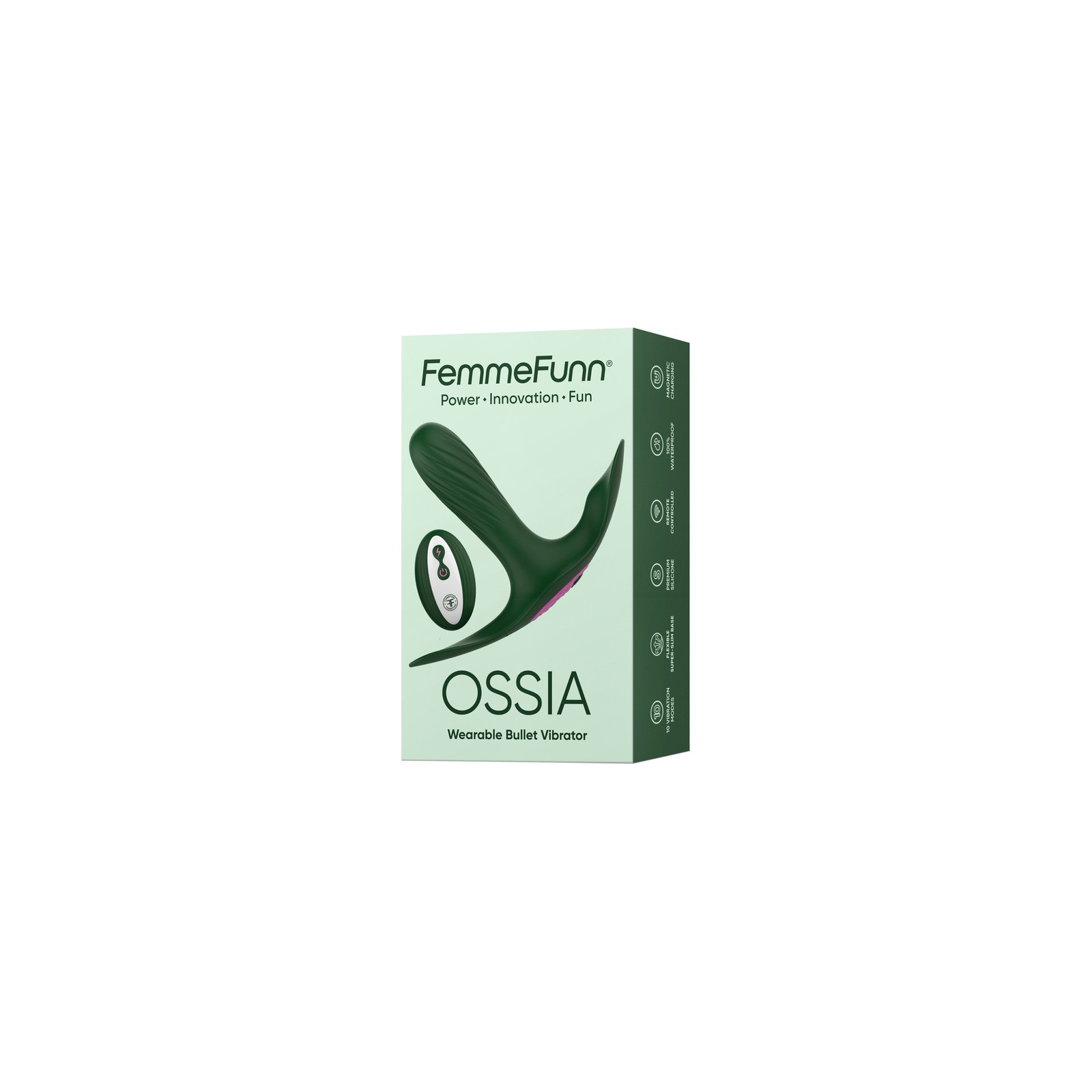 FemmeFunn Ossia Dark Green Wearable Bullet Vibrator