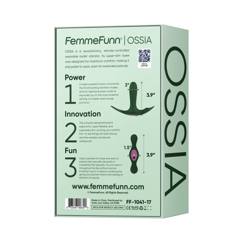 FemmeFunn Ossia Dark Green Wearable Bullet Vibrator