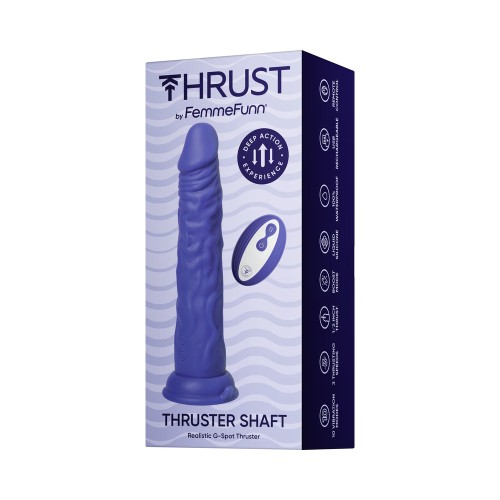 Eje Thrusting Púrpura Oscuro FemmeFunn - Dispositivo de Placer Definitivo