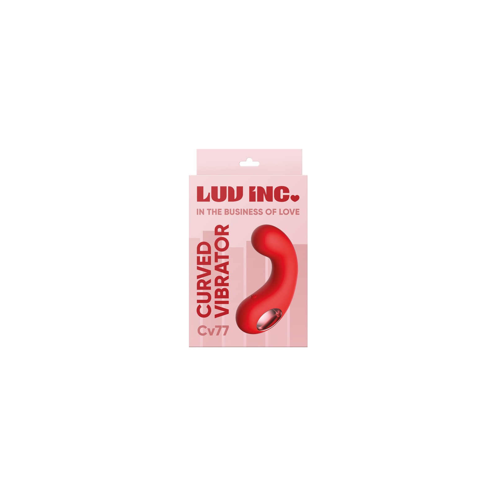 Luv Inc Cv77: Curved Vibrator Red