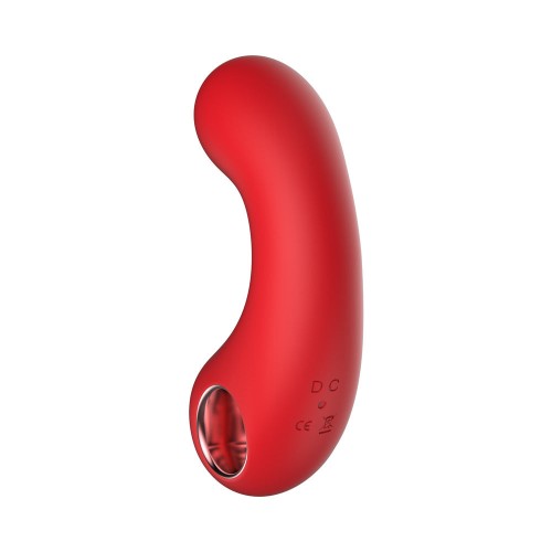 Luv Inc Cv77: Curved Vibrator Red