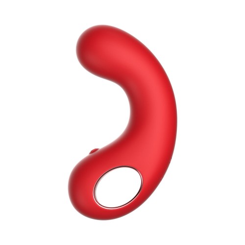 Luv Inc Cv77: Curved Vibrator Red