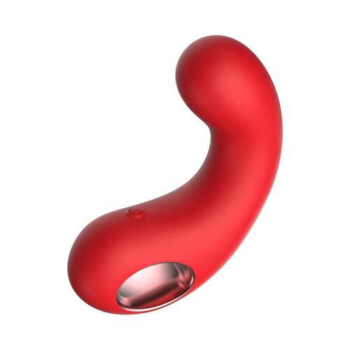 Luv Inc Cv77: Curved Vibrator Red