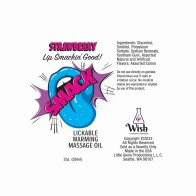 Smack Lickable Strawberry Massage Oil