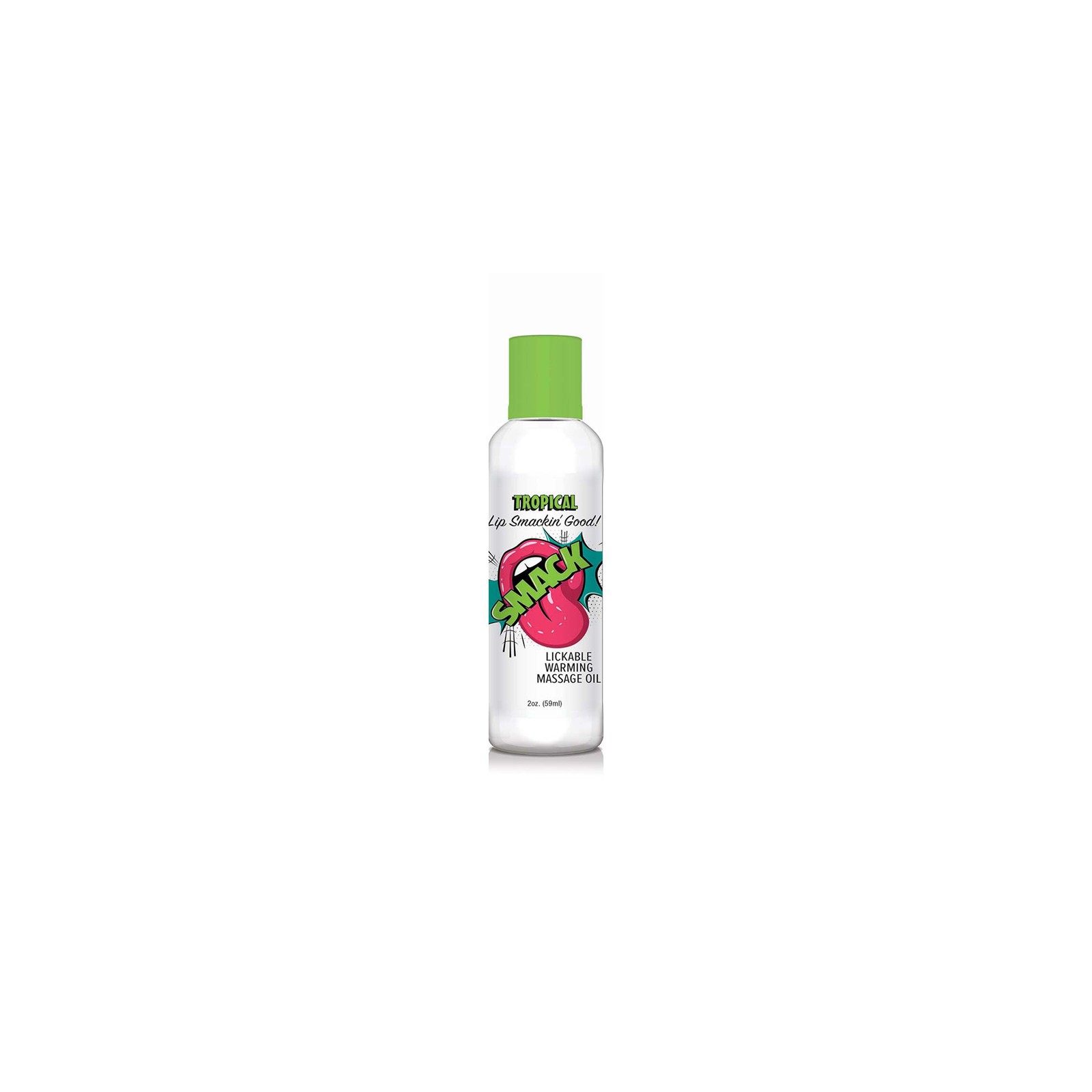 Smack Warming Massage Oil Tropical Flavor 2 oz.