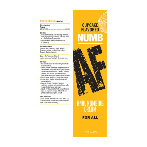 Numb AF Anal Numbing Cream for Enhanced Comfort