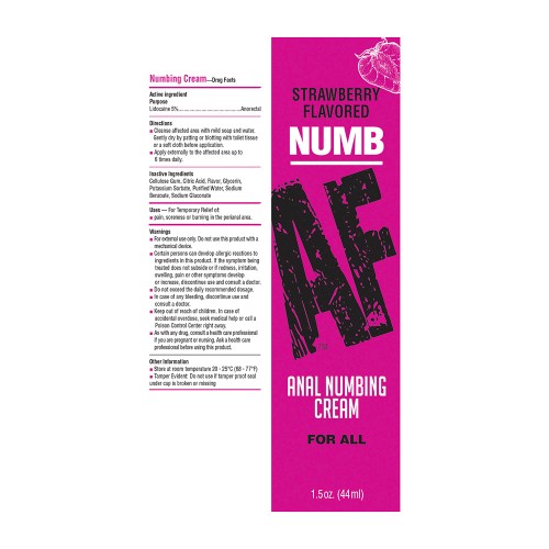 Numb AF Anal Desensitizer - Greater Comfort