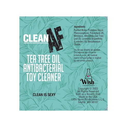 Clean AF Tea Tree Toy Cleaner for Safety