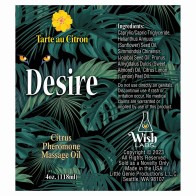 Desire Pheromone Massage Oil - Citrus 4 oz