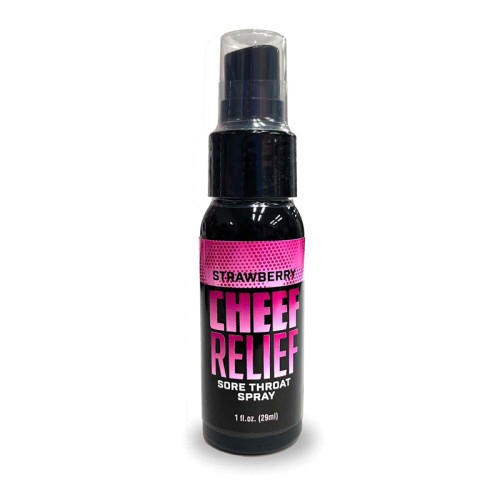 Cheef Relief Strawberry Throat Spray for Soothing Sore Throats