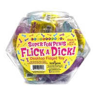 Flick A Dick 24-Piezas en Display - Favoritos Divertidos para Fiestas