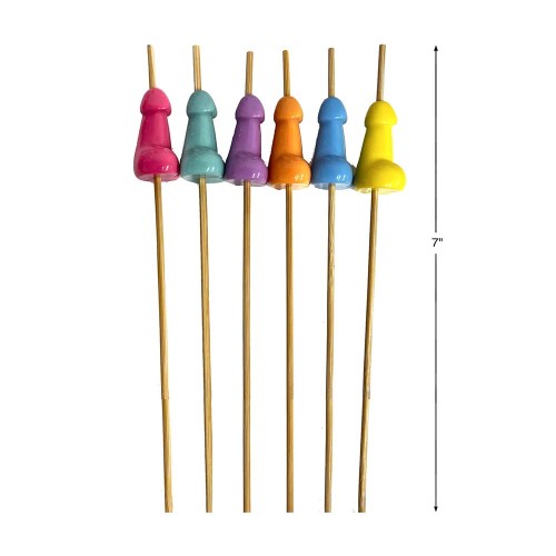 Super Fun Penis Appetizer Picks 6-Piece Set