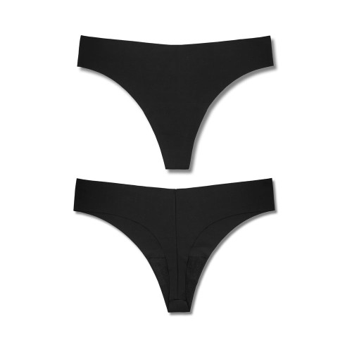 Bonks Black Magic Seamless Thong - Comfort and Style