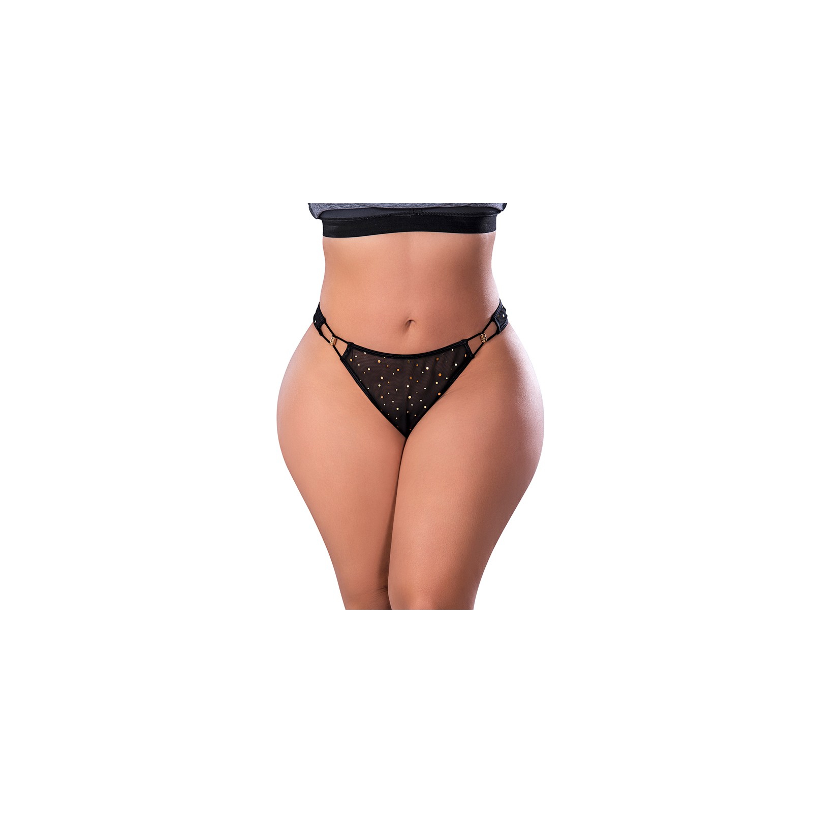 Magic Silk Glitz & Glam Tanga Black Queen Size