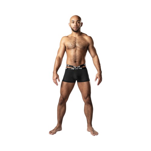 Short Strappy Pouch Amplifying de Male Power en Negro